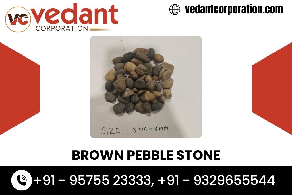 Brown Pebble Stone Traders In MP