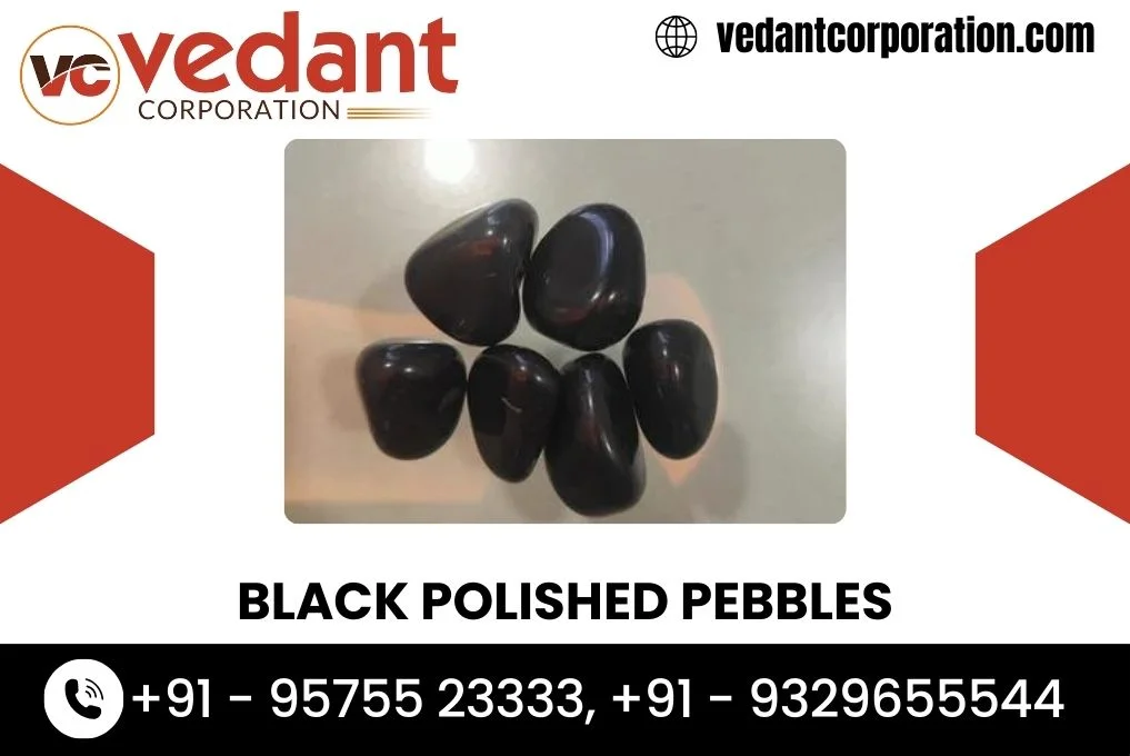 Black Polished Pebbles Supplier In MP